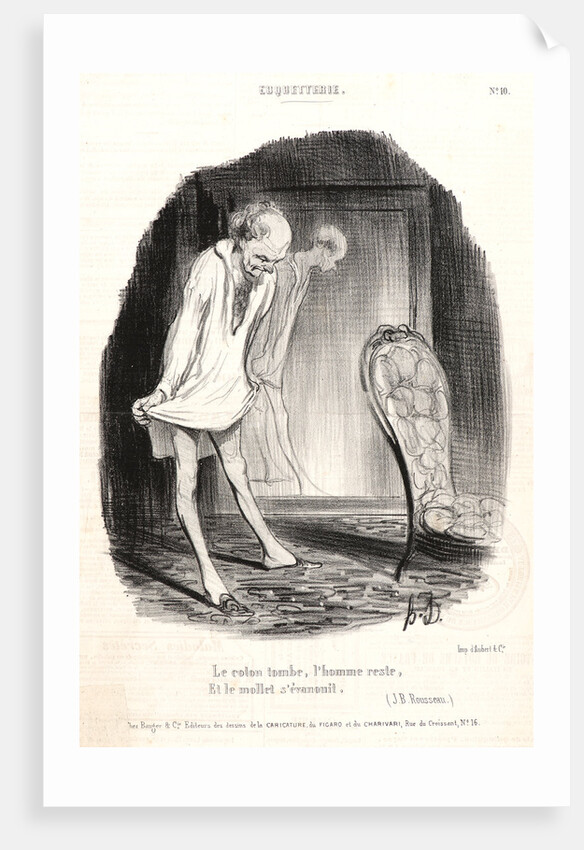 Le coton tomb, l'homme reste,.., 1840 by Honoré Daumier