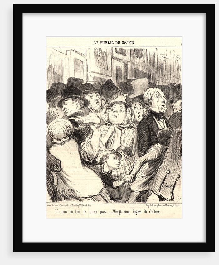 Free Admission Day (Un jour ou` l'on ne paye pas...), 1852 by Honoré Daumier