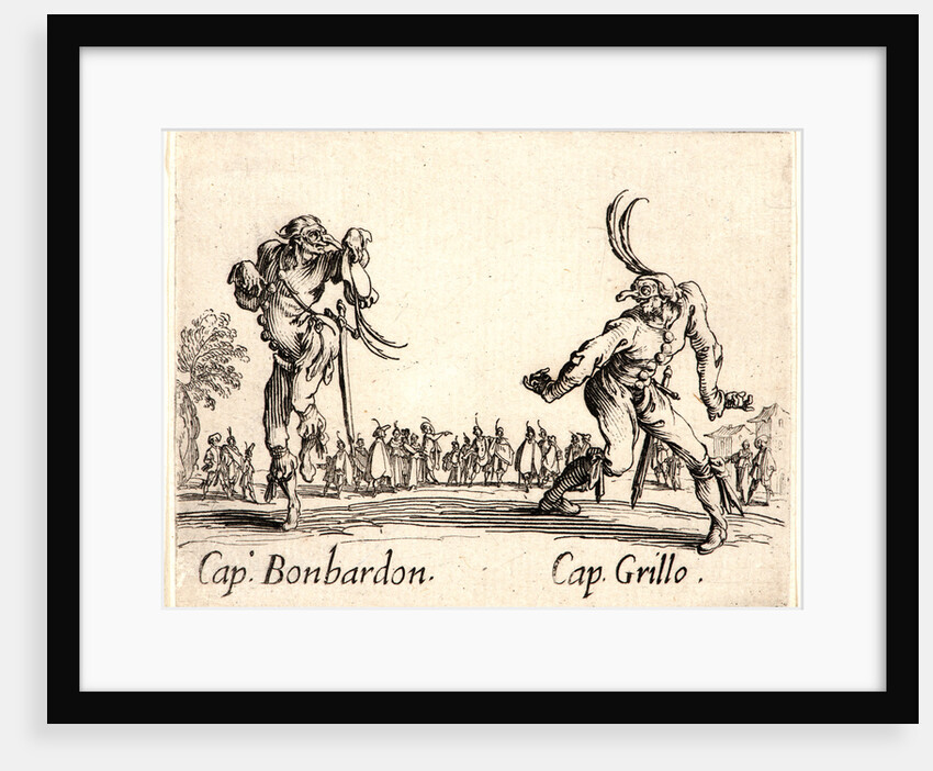 Cap. Bonbardon and Cap. Grillo, 1622 and later by Jacques Callot