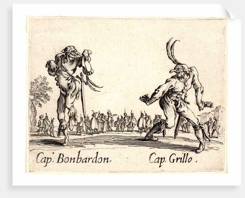 Cap. Bonbardon and Cap. Grillo, 1622 and later by Jacques Callot