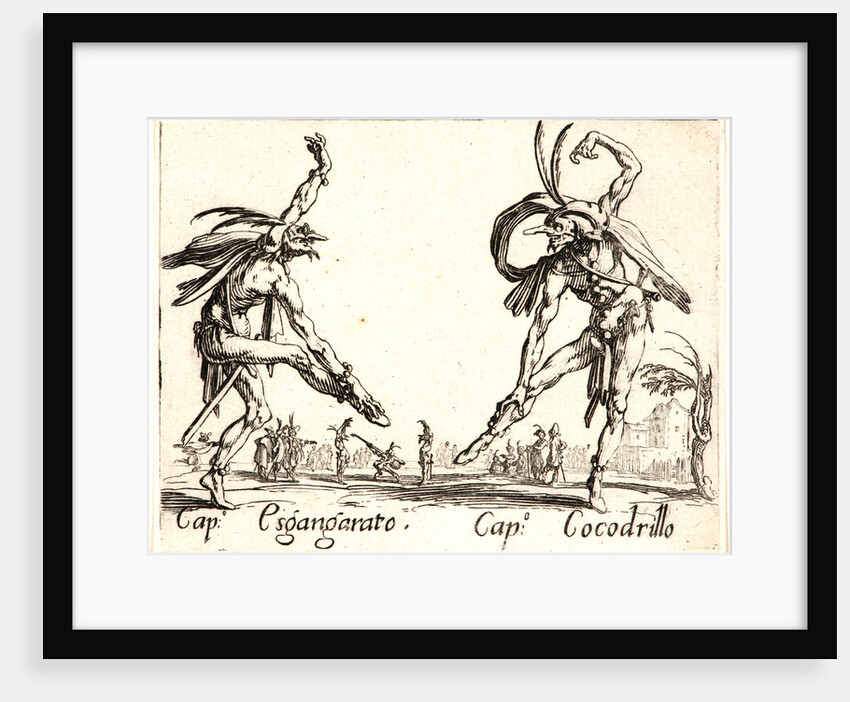 Cap. Espangarata and Cap. Cocodrillo, 1622 and later by Jacques Callot