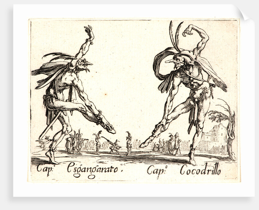 Cap. Espangarata and Cap. Cocodrillo, 1622 and later by Jacques Callot