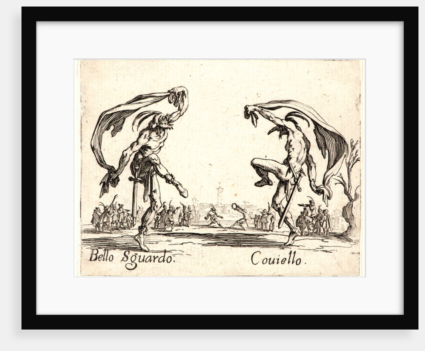 Bello Sguardo and Couiello, 1622 and later by Jacques Callot
