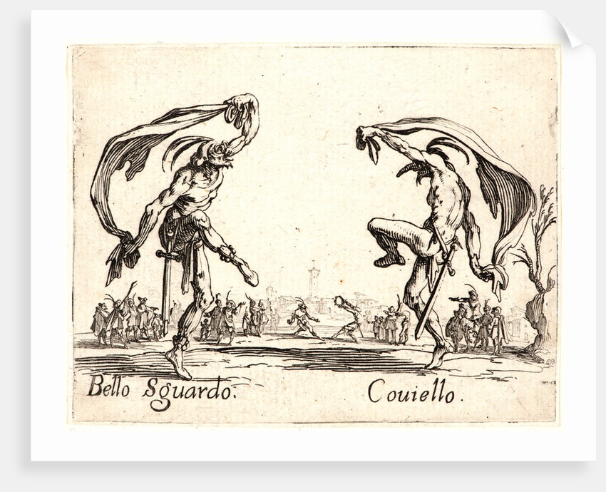 Bello Sguardo and Couiello, 1622 and later by Jacques Callot