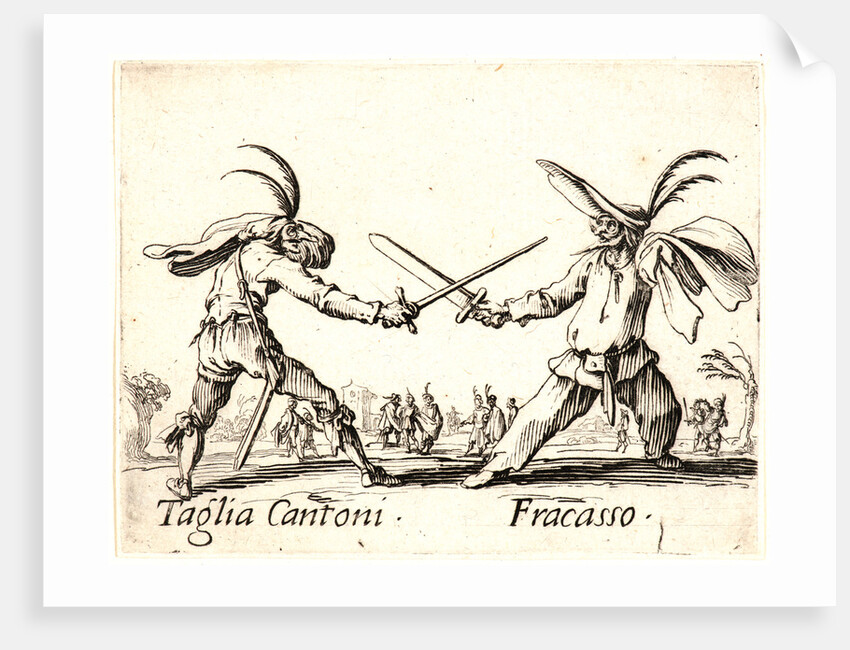 Taglia Cantoni and Fracasso, 1622 and later by Jacques Callot