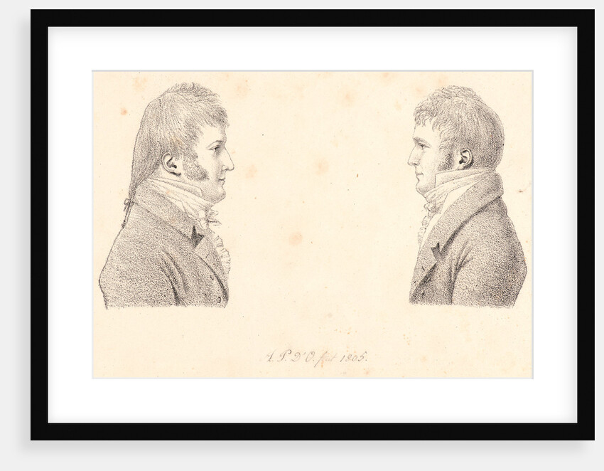 Portraits of Louis-Philippe, Duc d'Orleans and Antoine-Philippe d'Orleans, 1805 by Duc de Montpensier