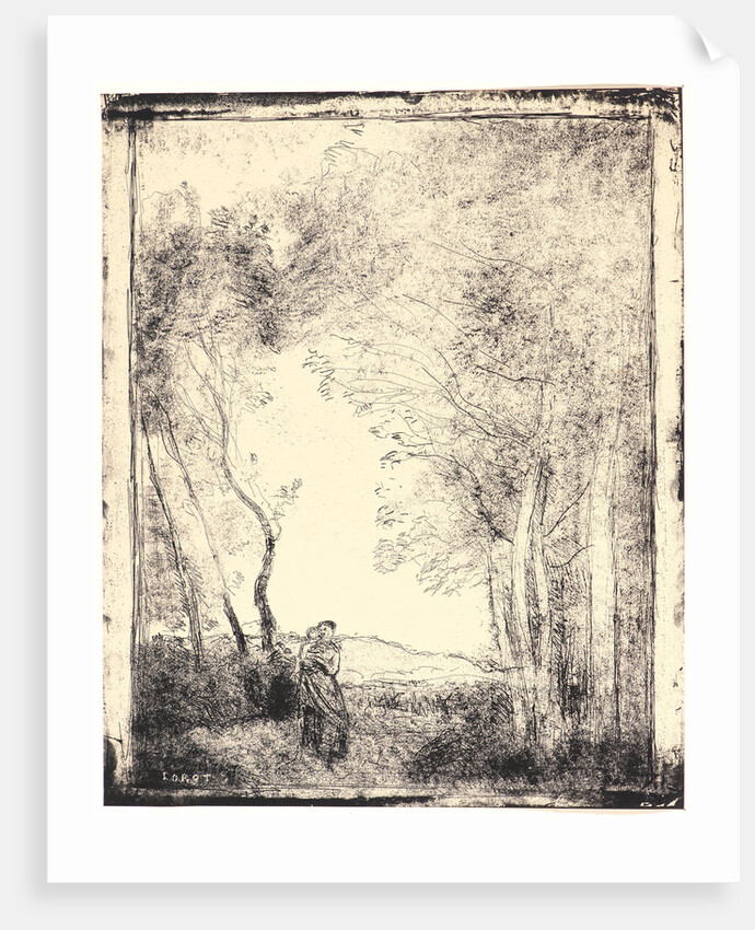 Jeune Mere a l'Entree d'un Bois, 1856 by Jean-Baptiste-Camille Corot