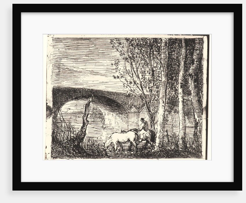 The Bridge (Le Pont), 1862 by Charles François Daubigny