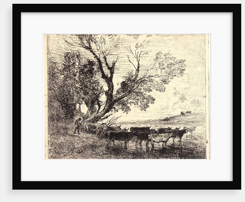 Le Gué, 1862 by Charles François Daubigny