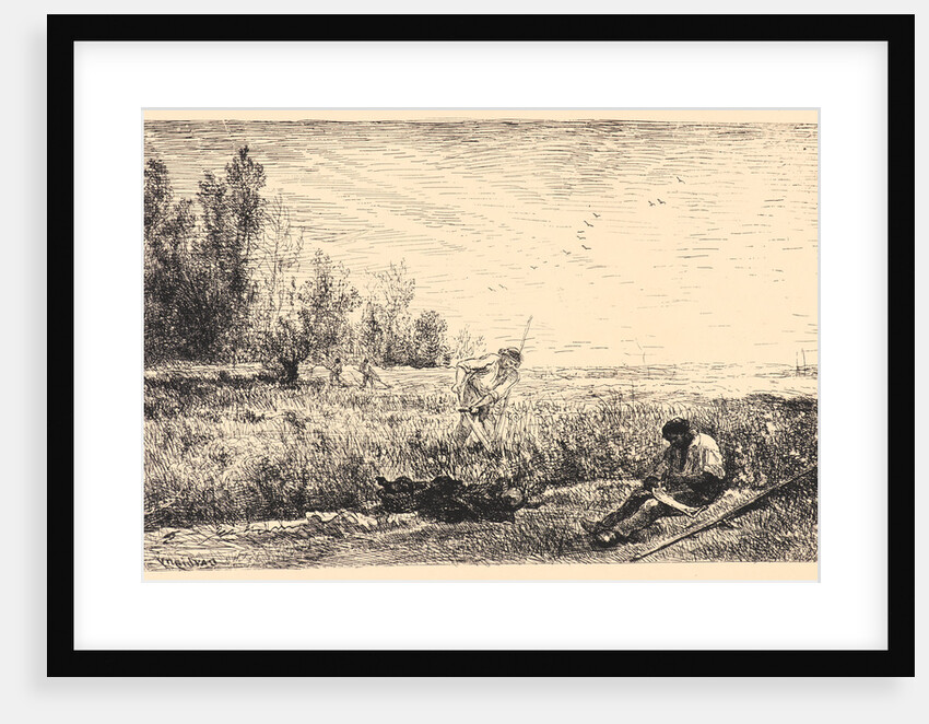 La Fenaison, 1862 by Charles François Daubigny