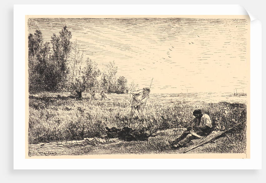 La Fenaison, 1862 by Charles François Daubigny