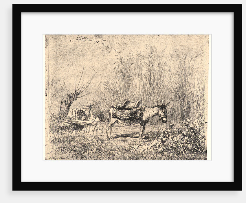 L'Ane au Pré, 1862 by Charles François Daubigny