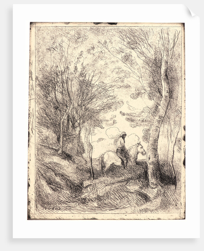 Le Grand Cavalier sous Bois, ca. 1854 by Jean-Baptiste-Camille Corot