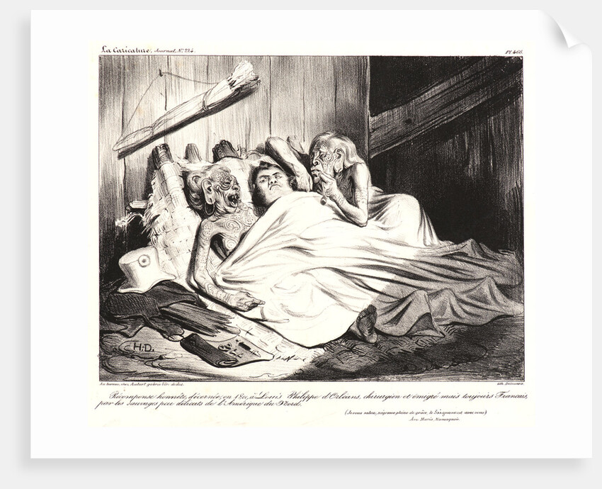 Récompense honnête decernée...A` Louis-Philippe.., 1835 by Honoré Daumier