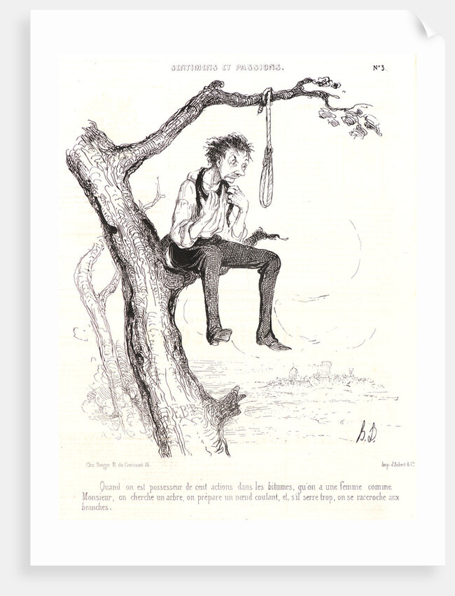 Quand on est possesseur de cent actions.., 1840 by Honoré Daumier