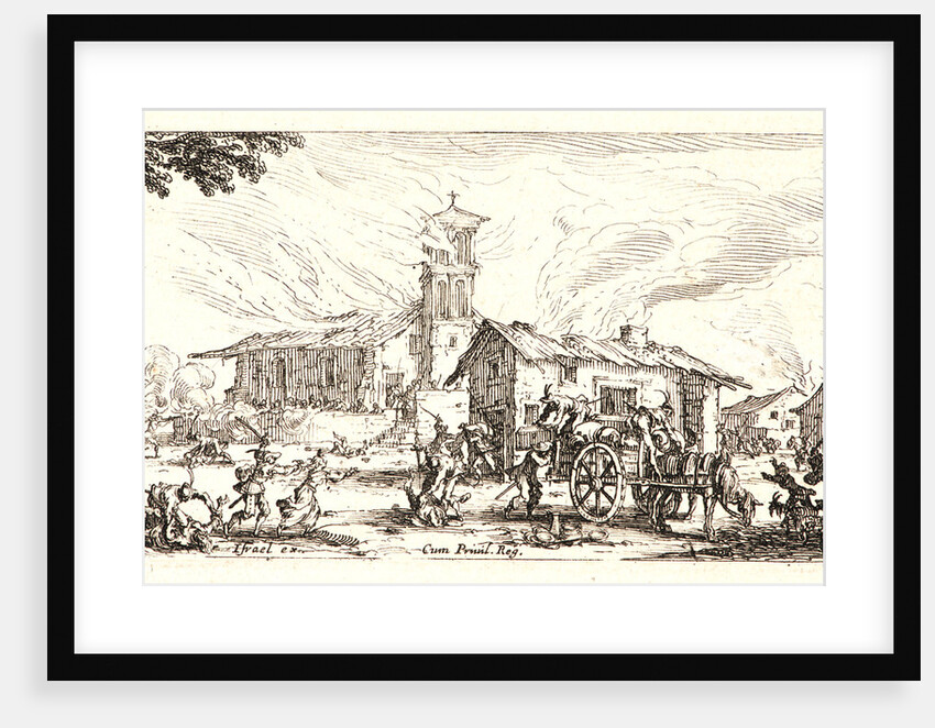 Pillage and Burning of a Village (Pillage et Incendie d'un Village), 1636 by Jacques Callot