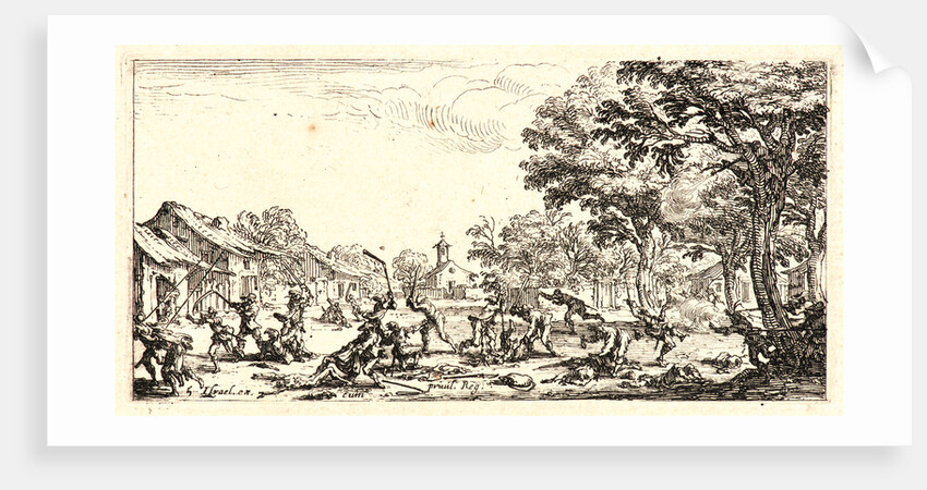 The Revenge of the Peasants (La Revanche des Paysans), 1636 by Jacques Callot