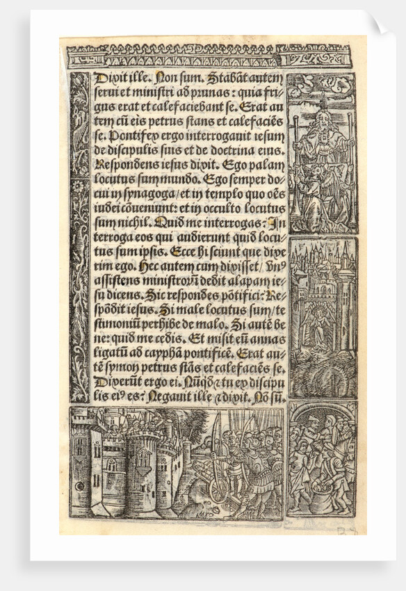 Sheet from a Book of Hours, 1520 by Anonymous