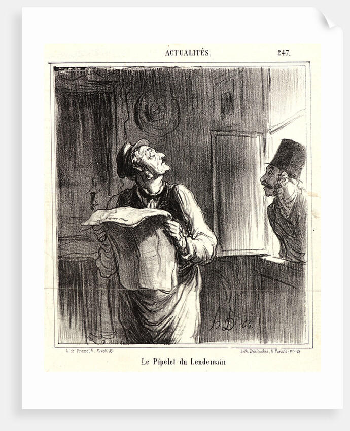 Le Pipelet du Lendemain, 1867 by Honoré Daumier