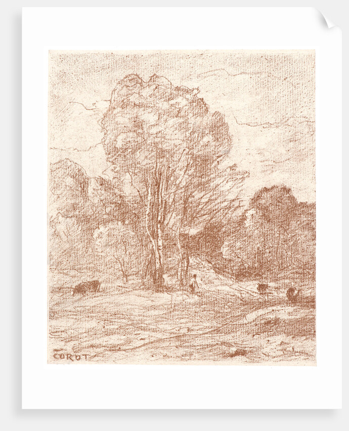 The Cows' Resting Place, 1871 by Jean-Baptiste-Camille Corot