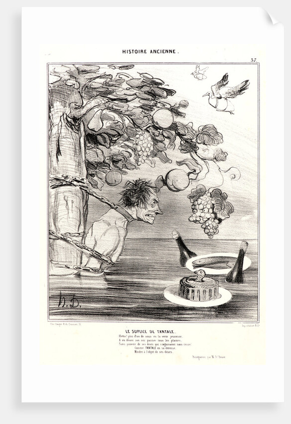 Le Suplice de Tantale, 1842 by Honoré Daumier