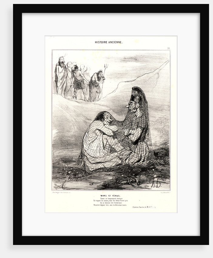 Mars et Vénus, 1842 by Honoré Daumier