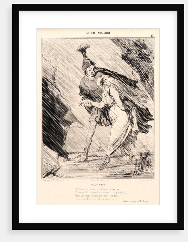 Énée et Didon, 1842 by Honoré Daumier