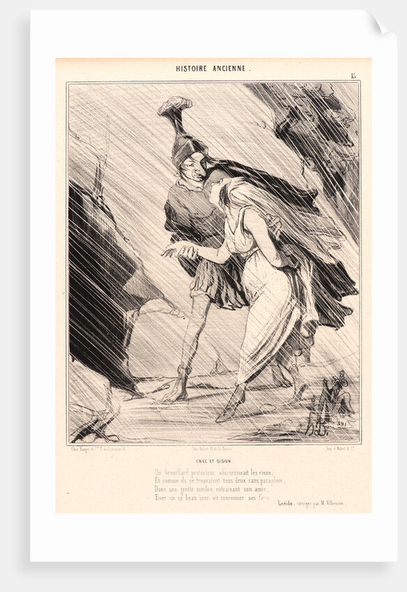 Énée et Didon, 1842 by Honoré Daumier