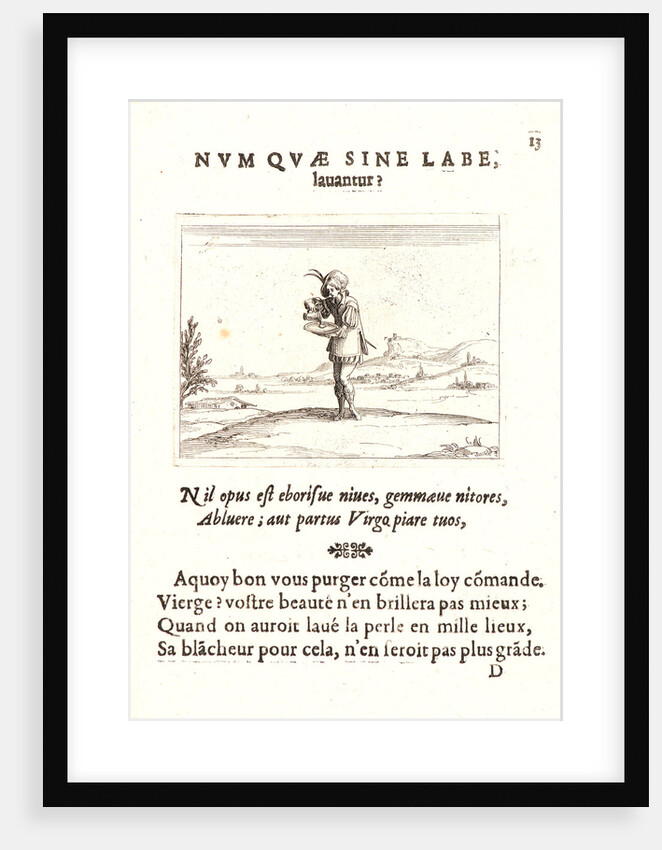 Personnage Lavant une Perle, 17th century by Jacques Callot