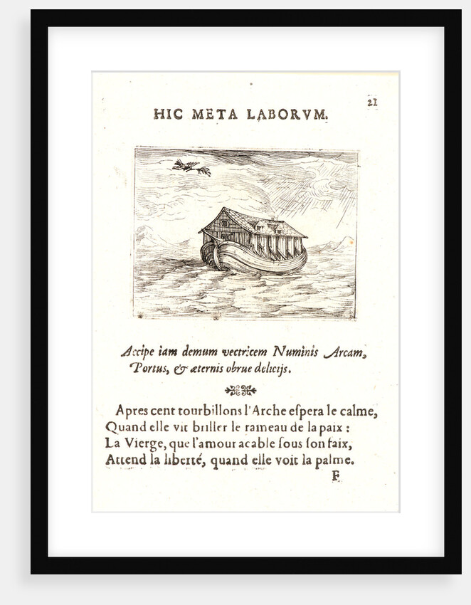 Noah's Ark (L'Arche de Noe), 17th century by Jacques Callot