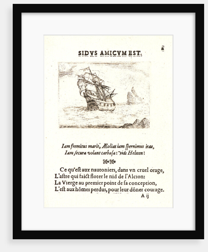 Vaisseau Navigant aupres des Rochers, 17th century by Jacques Callot