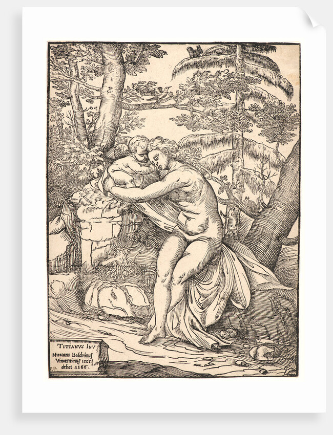 Venus and Amor, 1566 by Nicolò Boldrini