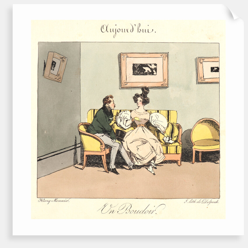 Un Boudoir (Aujourd'hui), 1829 by Henry Bonaventure Monnier