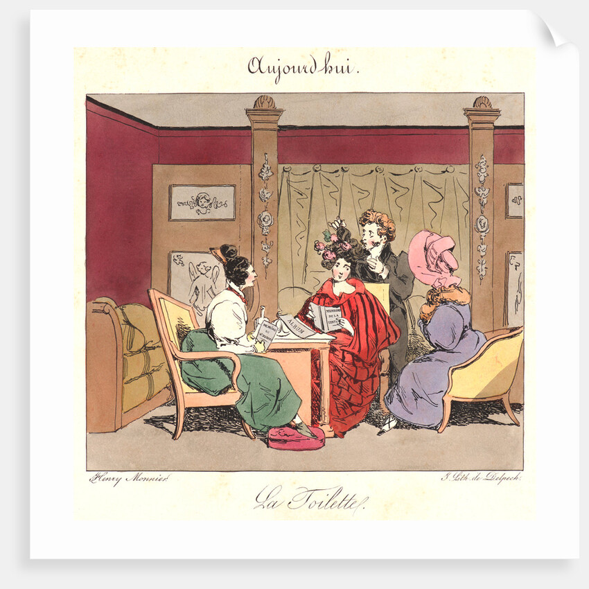 La Toilette (Aujourd'hui), 1829 by Henry Bonaventure Monnier