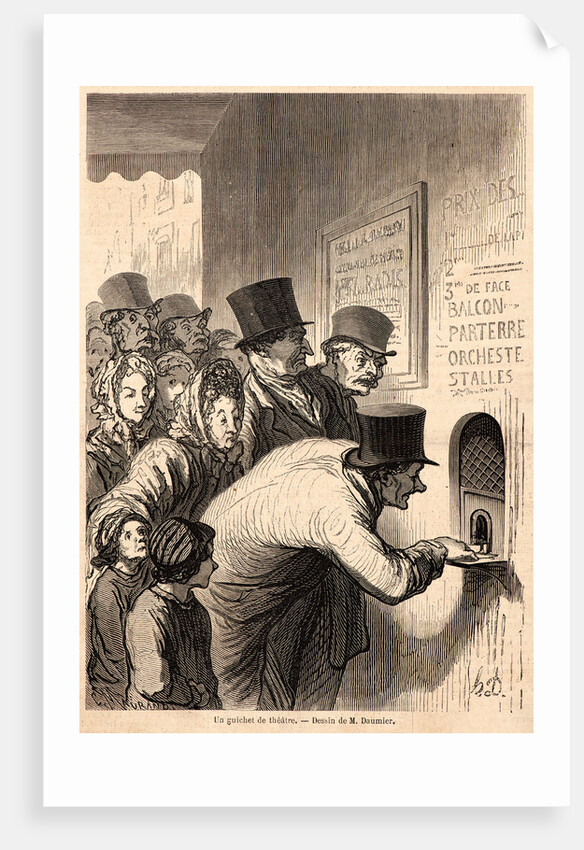 Un Guichet de Théatre, 1862 by C. Maurand