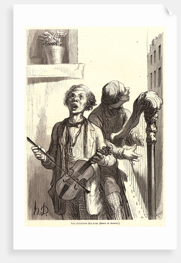 Les Chanteurs des rues, 1862 by C. Maurand