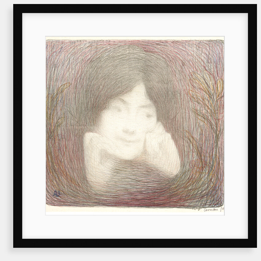 Portrait of Mlle. Moréno of the Comédie-Francaise, 1897 by Edmond François Aman-Jean