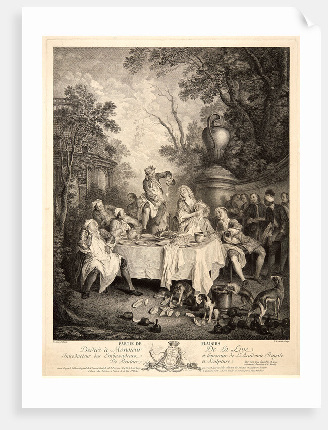 Partie de Plaisirs, ca. 1750-1760 by Pierre Etienne Moitte