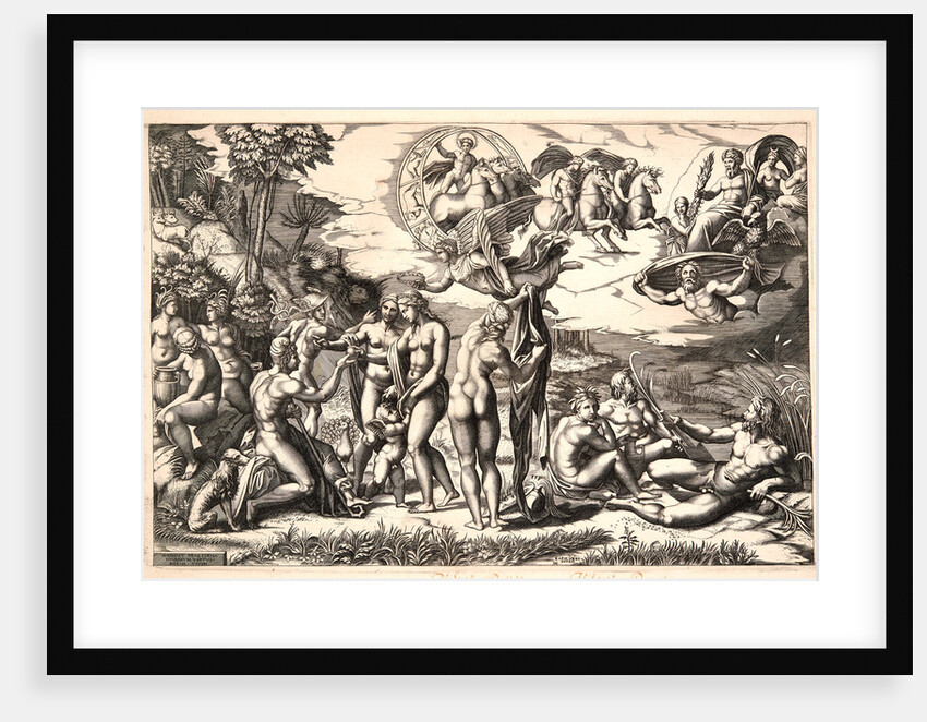 The Judgment of Paris, ca. 1517-1520 (possibly printed later 16th century) by Marco Dente