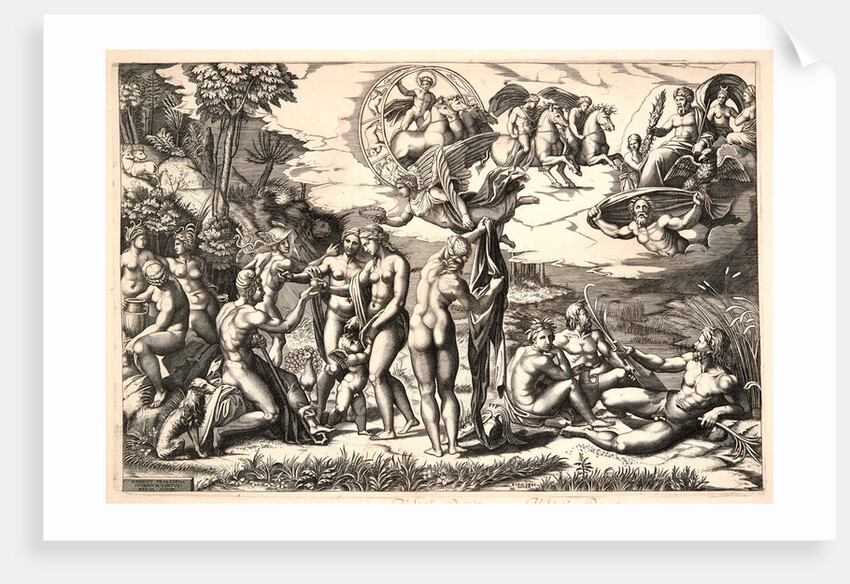 The Judgment of Paris, ca. 1517-1520 (possibly printed later 16th century) by Marco Dente