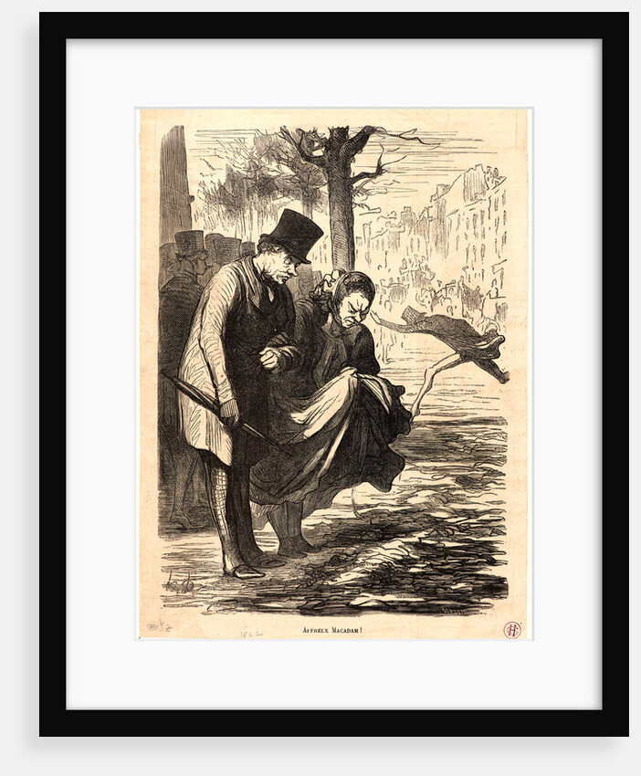 Affreux Macadam!, 1862 by Honoré Daumier