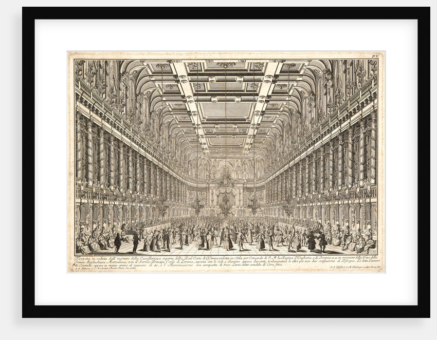Ball Celebrating the Marriage of Archduchess Marianne and Charles by Johann Andreas Pfeffel