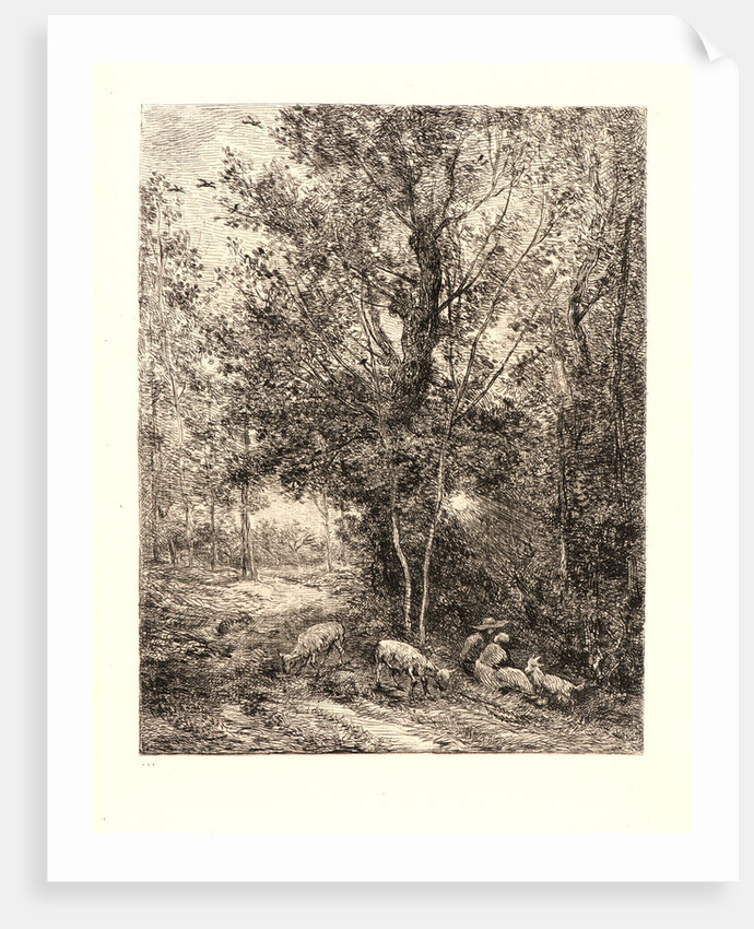 The Shepherd and the Shepherdess (Le Berger et la Bergère), 1874 by Charles François Daubigny