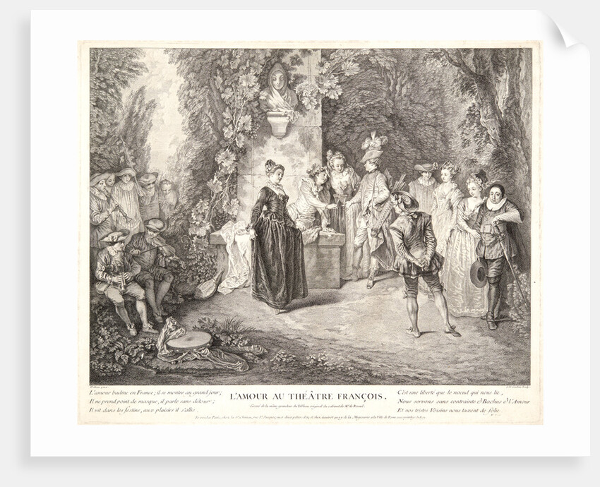 Love in the French Theater (L'Amour au Théâtre François), 1734 by Charles-Nicolas Cochin I