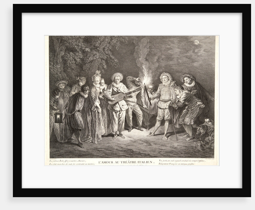 Love in the Italian Theater (L'Amour au Théâtre Italien), 1734 by Charles-Nicolas Cochin I