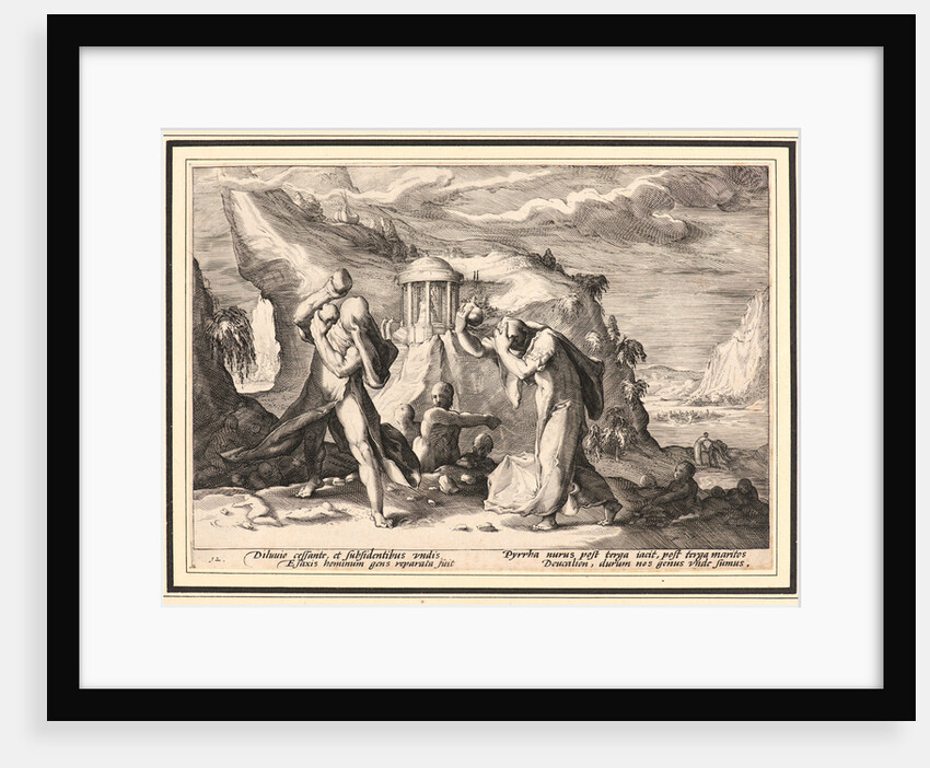 Deucalion and Pyrra Repeopling the Earth, ca. 1589 by Anonymous