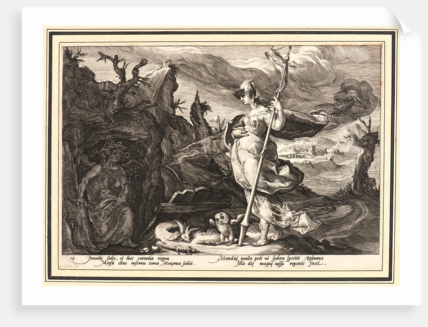 Minerva Commanding Envy to Remove the Jealousy in the Heart of Agraulos, ca. 1590 by Anonymous