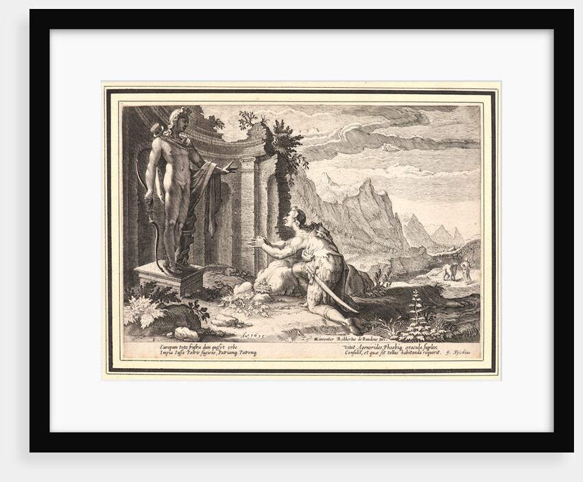 Cadmus Asks the Oracle at Delphi Where He Can Find His Sister, Europa, 1615 by Anonymous