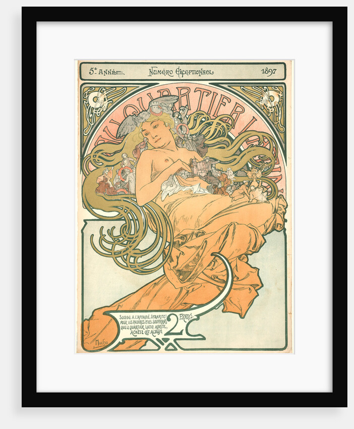 Au Quartier Latin, 1897 by Alphonse Mucha