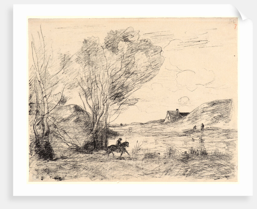 Rider in the Reeds, 1871 by Jean-Baptiste-Camille Corot